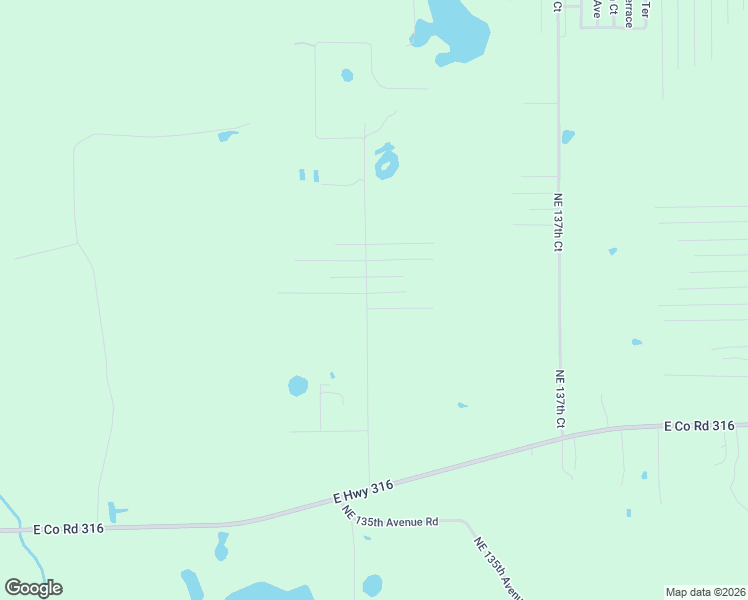 map of restaurants, bars, coffee shops, grocery stores, and more near 13272 Northeast 155th Lane in Fort McCoy