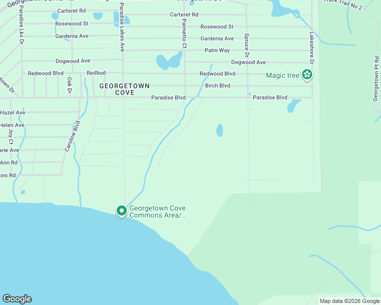 map of restaurants, bars, coffee shops, grocery stores, and more near 302 Siesta Drive in Georgetown