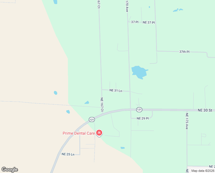 map of restaurants, bars, coffee shops, grocery stores, and more near 16851 Northeast 31 Lane in Williston