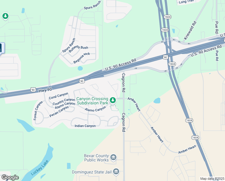 map of restaurants, bars, coffee shops, grocery stores, and more near 5519 Chase Canyon in San Antonio