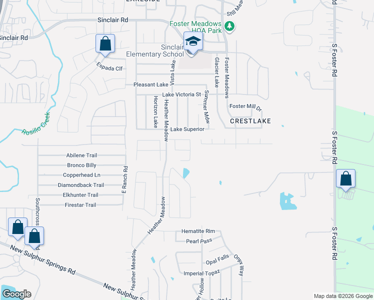 map of restaurants, bars, coffee shops, grocery stores, and more near 4734 Turquoise Park in San Antonio