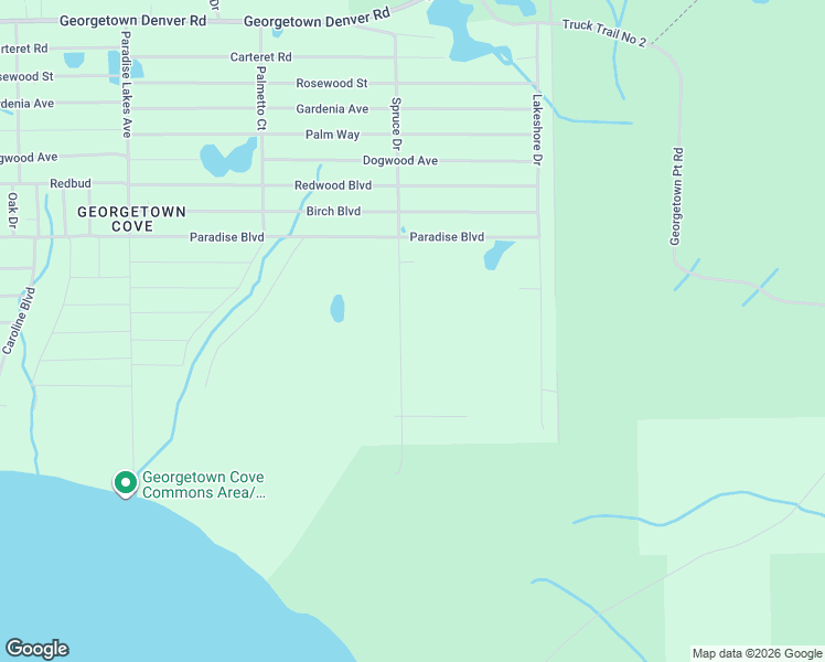 map of restaurants, bars, coffee shops, grocery stores, and more near 306 Chipola Drive in Georgetown