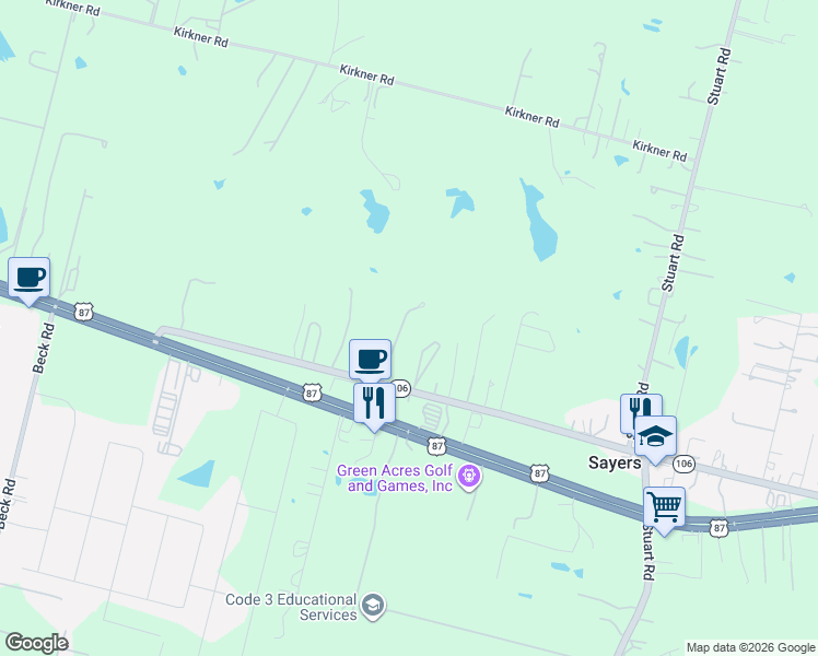 map of restaurants, bars, coffee shops, grocery stores, and more near 9511 Texas 106 Loop in San Antonio