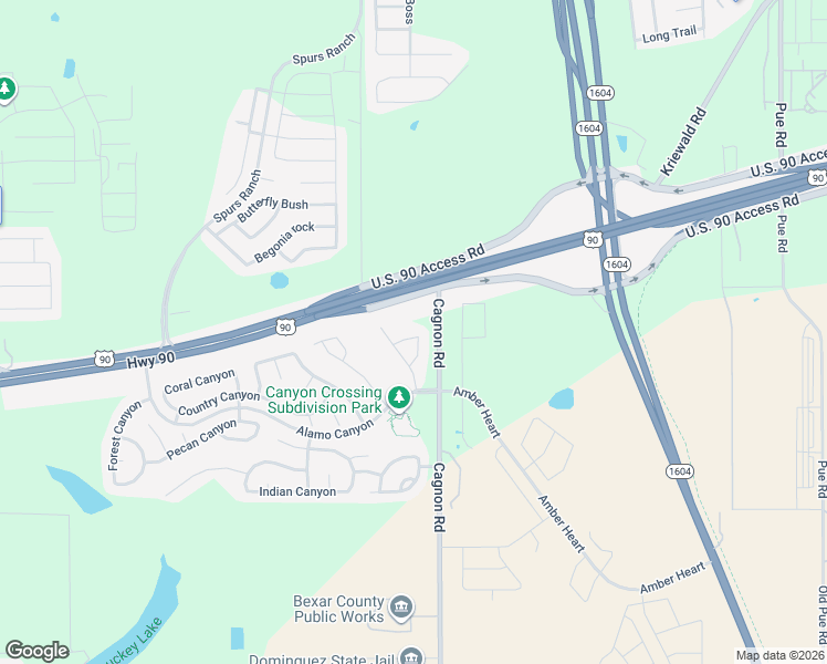 map of restaurants, bars, coffee shops, grocery stores, and more near 10911 Acorn Canyon in San Antonio