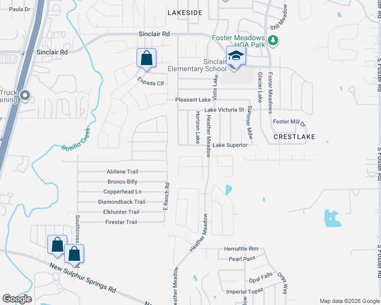 map of restaurants, bars, coffee shops, grocery stores, and more near 5911 Granite Quarry in San Antonio