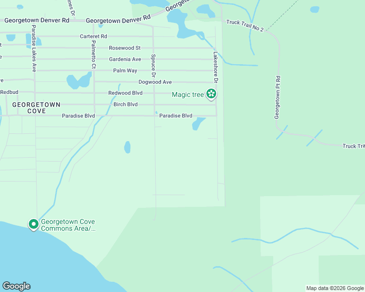 map of restaurants, bars, coffee shops, grocery stores, and more near 318 Chipola Drive in Georgetown
