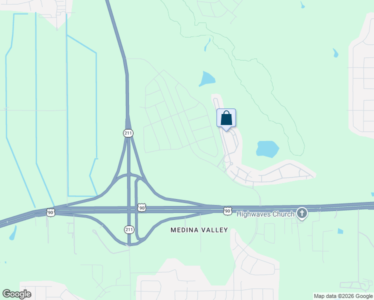map of restaurants, bars, coffee shops, grocery stores, and more near Masterson Road in Bexar