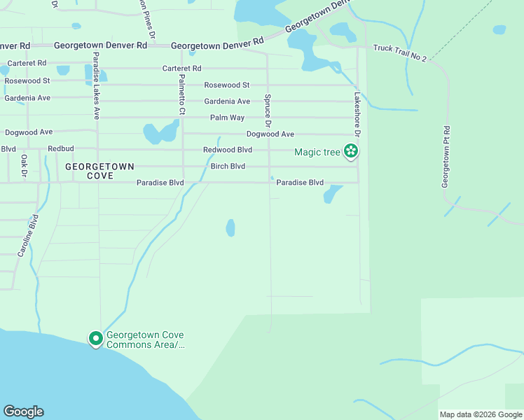 map of restaurants, bars, coffee shops, grocery stores, and more near 231 Edgewood Drive in Georgetown