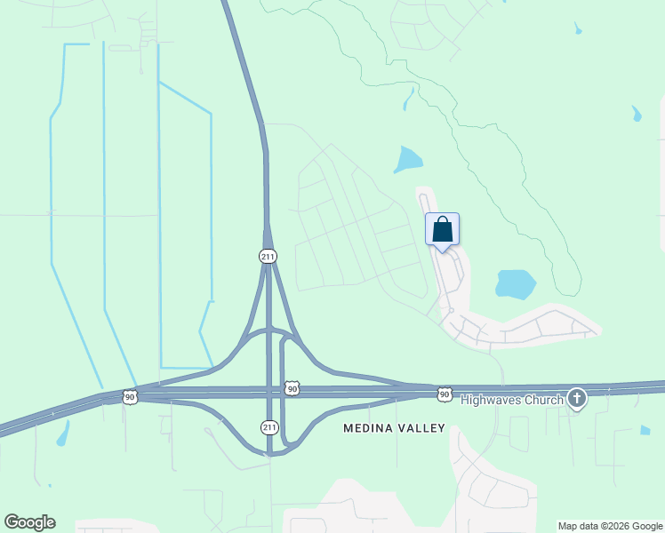 map of restaurants, bars, coffee shops, grocery stores, and more near Texas Research Parkway in San Antonio
