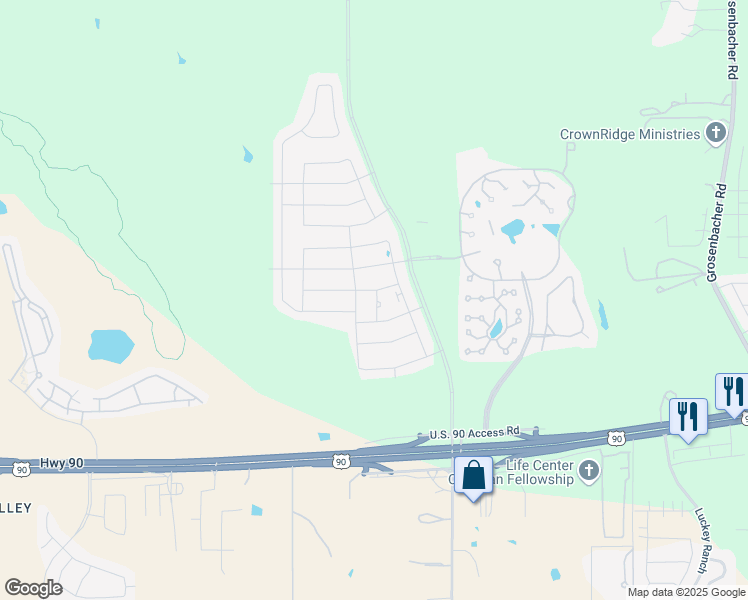 map of restaurants, bars, coffee shops, grocery stores, and more near Wt Montgomery in San Antonio