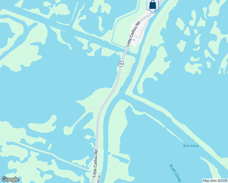map of restaurants, bars, coffee shops, grocery stores, and more near 6371-6379 Little Caillou Road in Chauvin