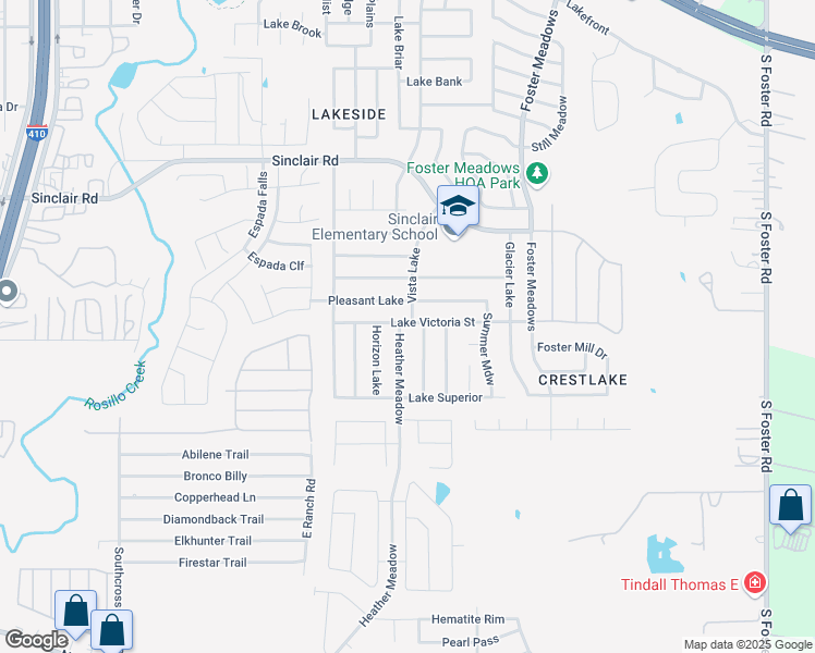 map of restaurants, bars, coffee shops, grocery stores, and more near 3502 Heather Meadow in San Antonio