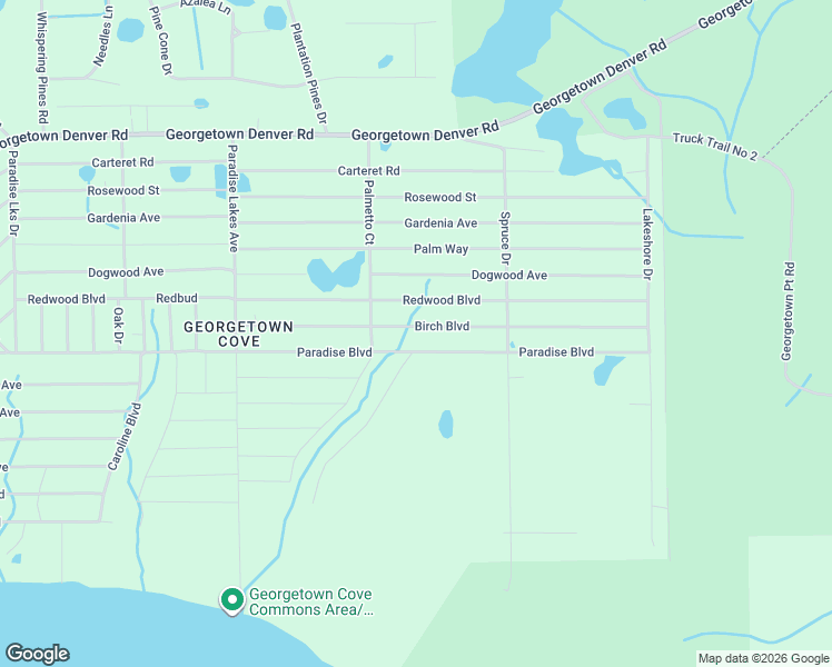 map of restaurants, bars, coffee shops, grocery stores, and more near 413 Birch Boulevard in Georgetown