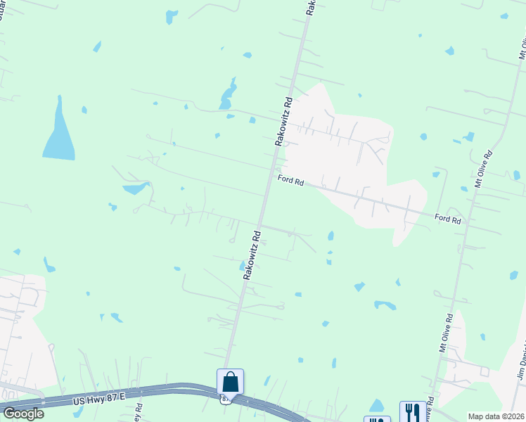 map of restaurants, bars, coffee shops, grocery stores, and more near 4246 Rakowitz Rd in Adkins