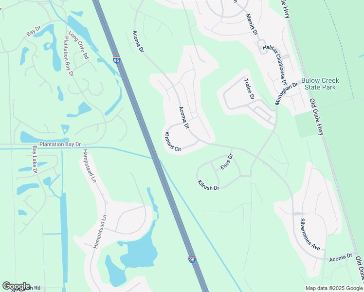 map of restaurants, bars, coffee shops, grocery stores, and more near 1423 Kinnard Circle in Ormond Beach