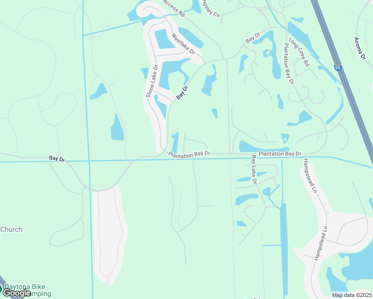 map of restaurants, bars, coffee shops, grocery stores, and more near 710 Cobblestone Drive in Ormond Beach