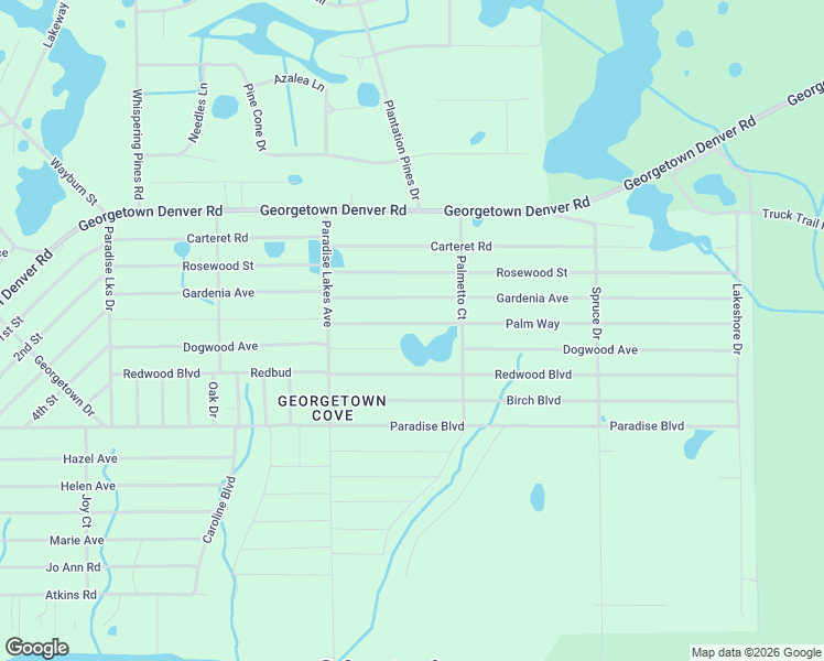 map of restaurants, bars, coffee shops, grocery stores, and more near 328 Palm Way in Georgetown