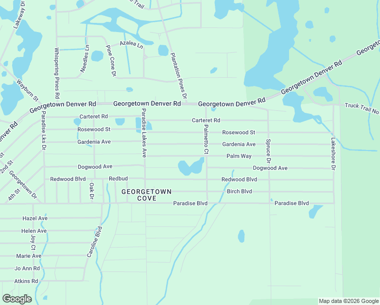 map of restaurants, bars, coffee shops, grocery stores, and more near 328 Palm Avenue in Georgetown