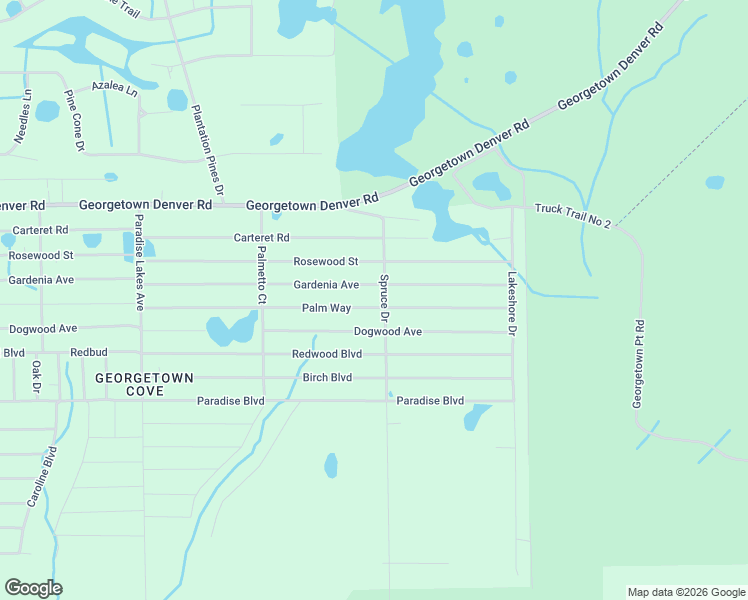 map of restaurants, bars, coffee shops, grocery stores, and more near 436 Palm Way in Georgetown