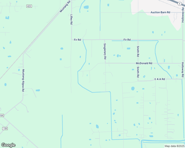 map of restaurants, bars, coffee shops, grocery stores, and more near 17825 McDonald Road in Alvin