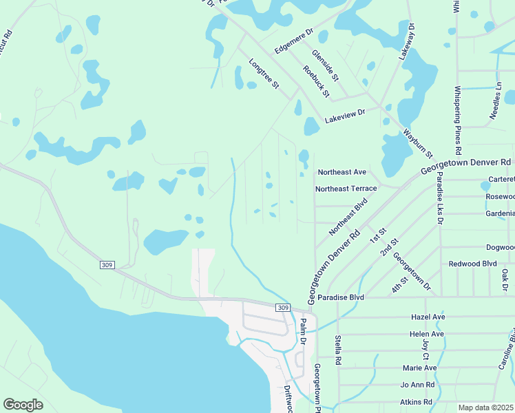 map of restaurants, bars, coffee shops, grocery stores, and more near 135 Heathton Street in Georgetown