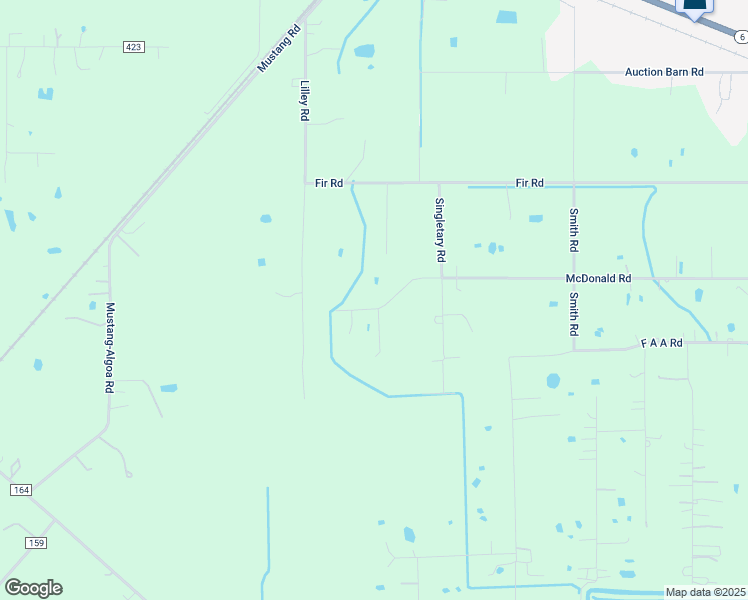 map of restaurants, bars, coffee shops, grocery stores, and more near 17920 McDonald Road in Alvin