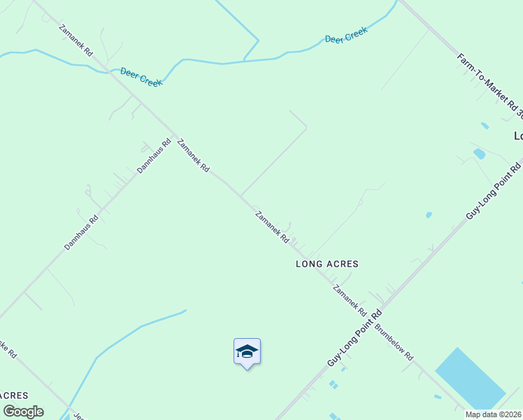 map of restaurants, bars, coffee shops, grocery stores, and more near 13503 Zamanek Road in Needville