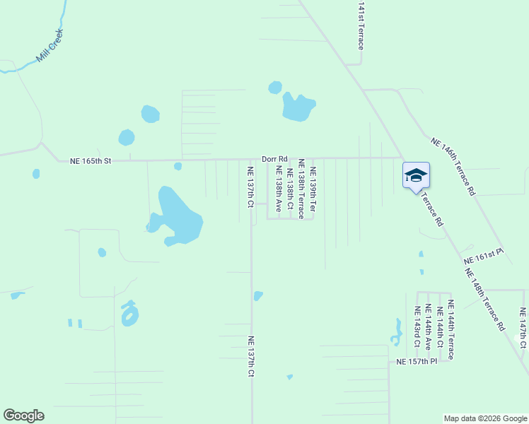 map of restaurants, bars, coffee shops, grocery stores, and more near 16310 Northeast 138th Avenue in Fort McCoy