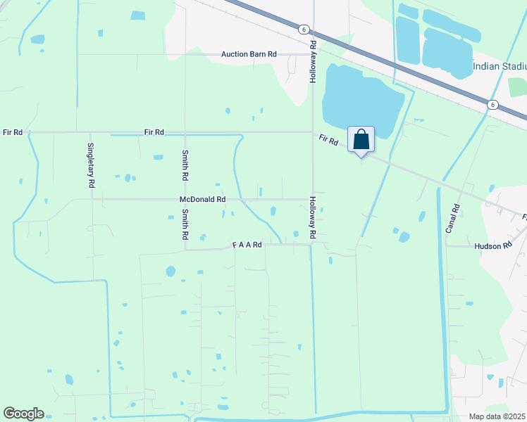 map of restaurants, bars, coffee shops, grocery stores, and more near 17207 McDonald Road in Alvin