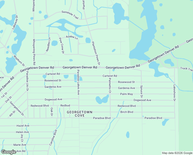 map of restaurants, bars, coffee shops, grocery stores, and more near 318 Carteret Road in Georgetown