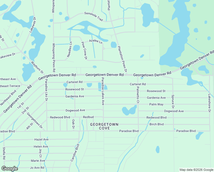 map of restaurants, bars, coffee shops, grocery stores, and more near 306 Carteret Road in Georgetown