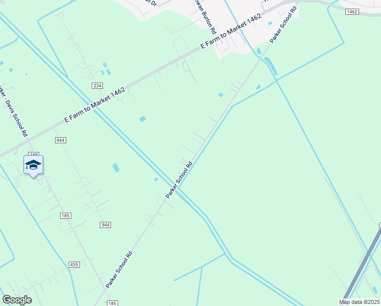 map of restaurants, bars, coffee shops, grocery stores, and more near 2844 County Road 172 in Brazoria County