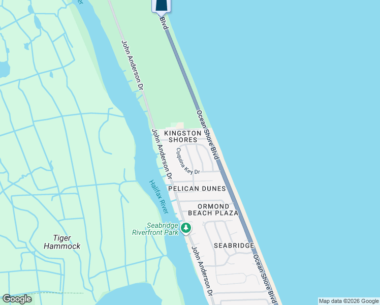 map of restaurants, bars, coffee shops, grocery stores, and more near 3731 Egret Dunes Drive in Ormond Beach