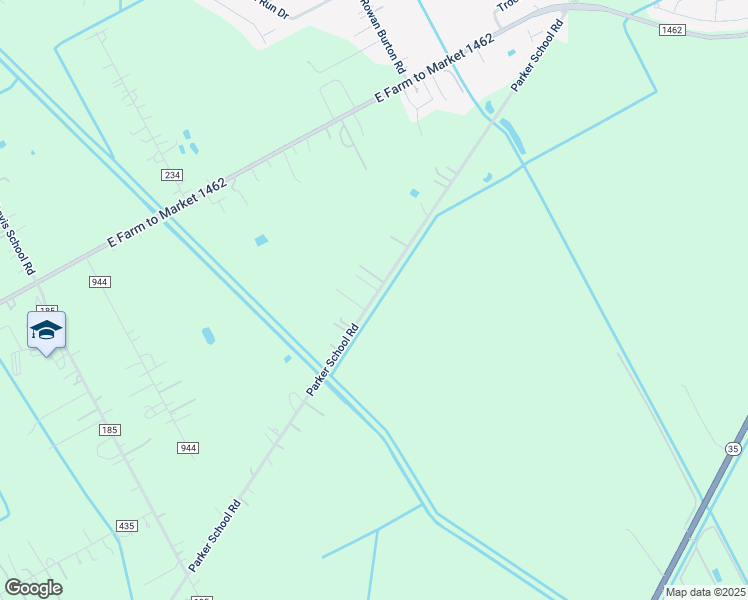map of restaurants, bars, coffee shops, grocery stores, and more near 2844 County Road 172 in Brazoria County