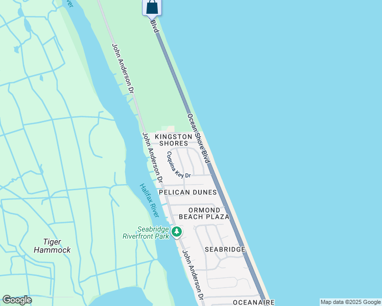 map of restaurants, bars, coffee shops, grocery stores, and more near 3817 Islamorada Drive in Ormond Beach