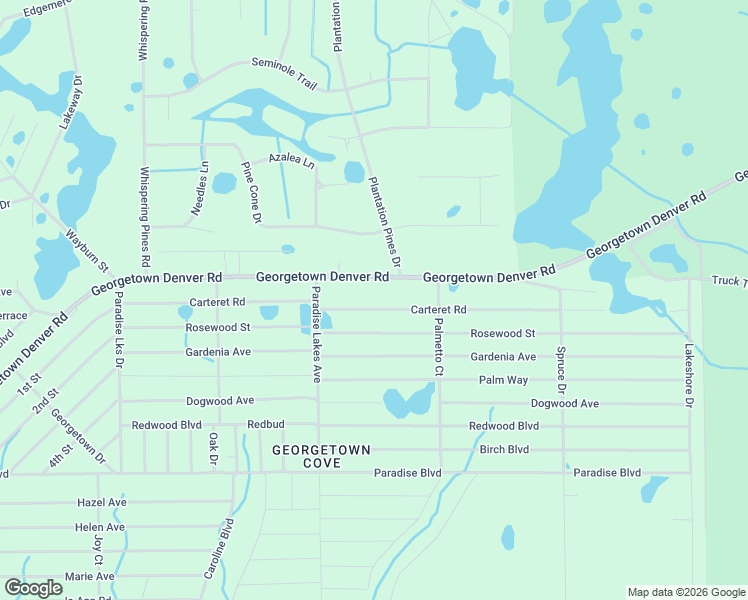 map of restaurants, bars, coffee shops, grocery stores, and more near 318 Carteret Road in Georgetown