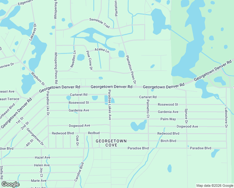 map of restaurants, bars, coffee shops, grocery stores, and more near 306 Carteret Road in Georgetown