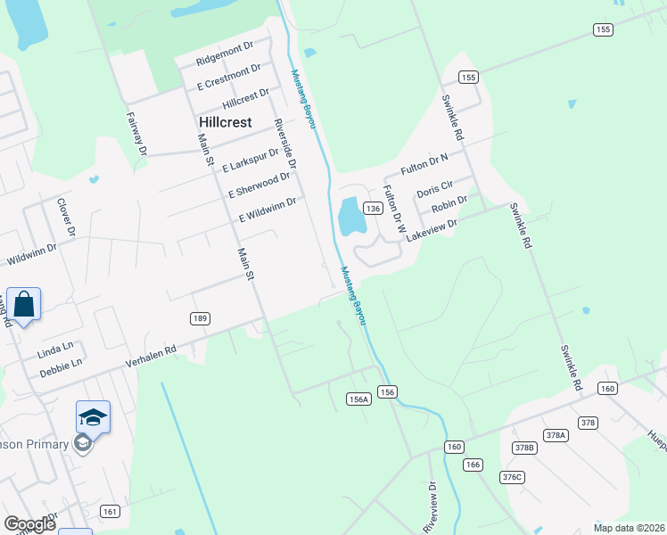 map of restaurants, bars, coffee shops, grocery stores, and more near 911 Riverside Drive in Alvin