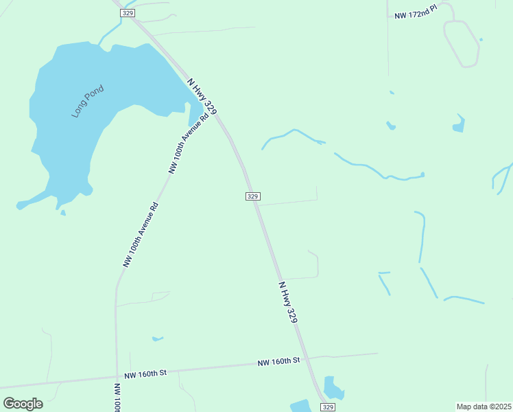 map of restaurants, bars, coffee shops, grocery stores, and more near County Road 329 in Reddick