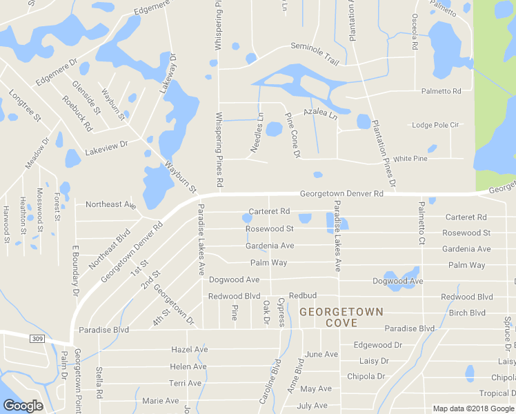 map of restaurants, bars, coffee shops, grocery stores, and more near 128 Carteret Road in Georgetown