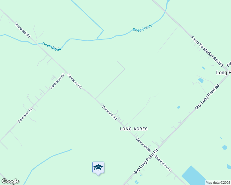 map of restaurants, bars, coffee shops, grocery stores, and more near 13503 Zamanek Road in Needville