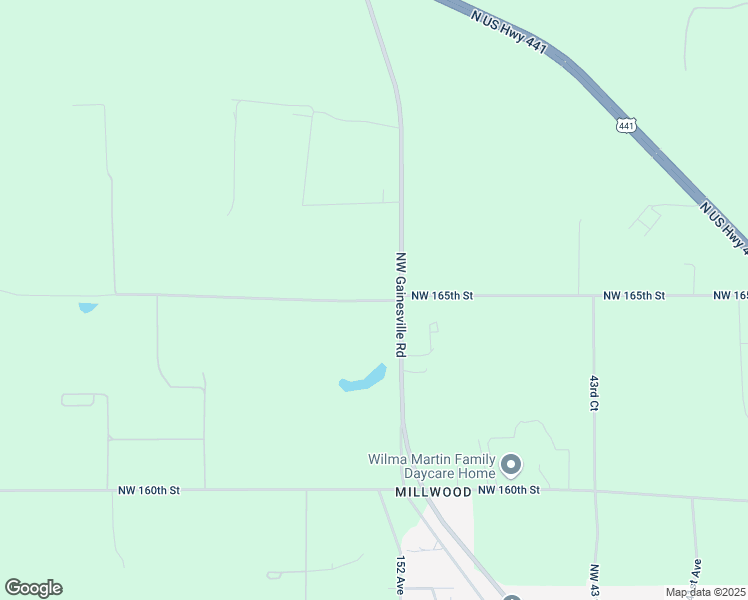 map of restaurants, bars, coffee shops, grocery stores, and more near 4996 Northwest 165th Street in Reddick