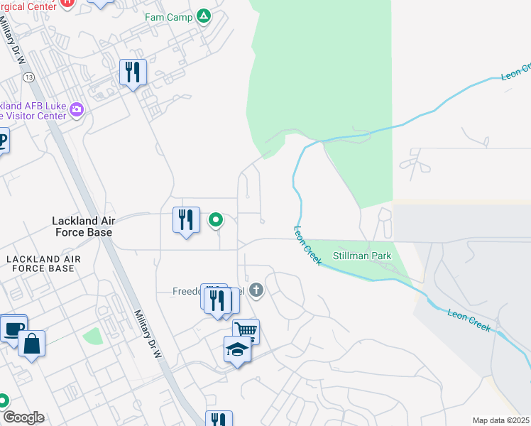 map of restaurants, bars, coffee shops, grocery stores, and more near in San Antonio