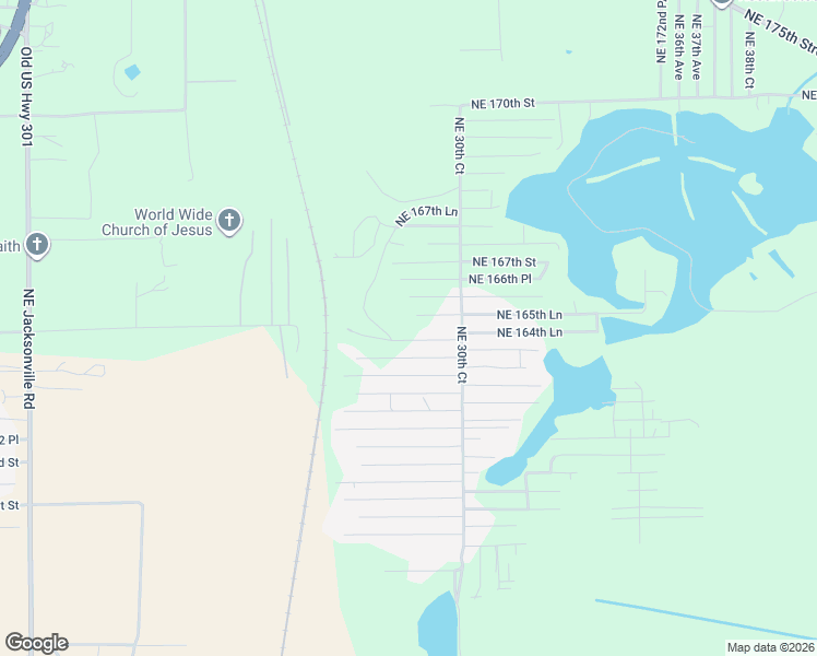 map of restaurants, bars, coffee shops, grocery stores, and more near 2901-2999 Northeast 164th Lane in Citra