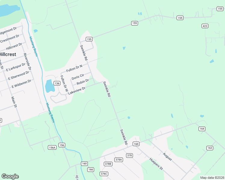 map of restaurants, bars, coffee shops, grocery stores, and more near 3675 Swinkle Road in Alvin