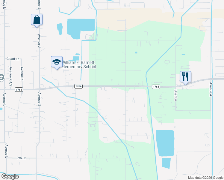 map of restaurants, bars, coffee shops, grocery stores, and more near 11235 Farm to Market Road 1764 in Santa Fe