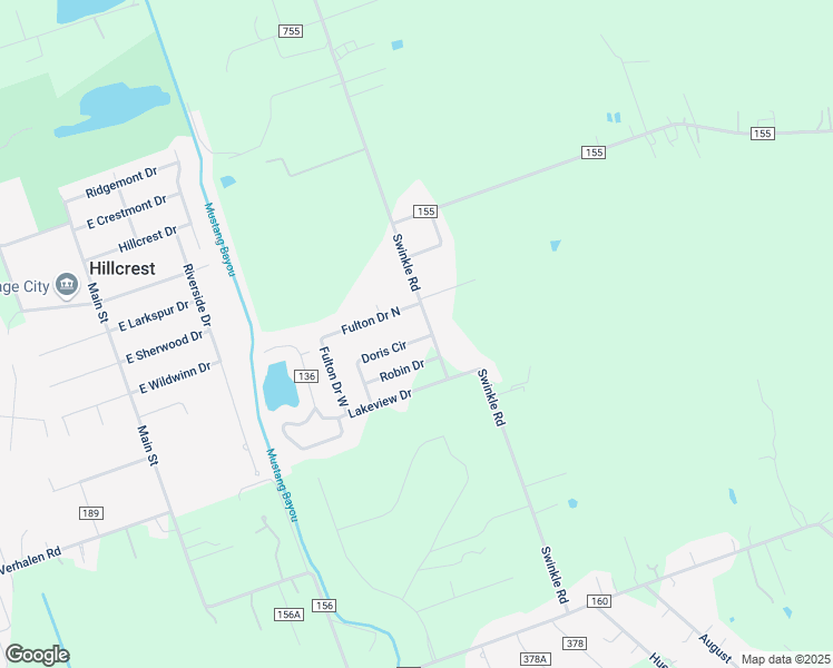 map of restaurants, bars, coffee shops, grocery stores, and more near 97 Fulton Drive in Alvin