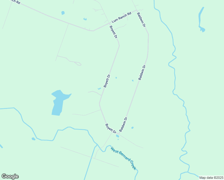 map of restaurants, bars, coffee shops, grocery stores, and more near 5311 Boyett Drive in East Bernard