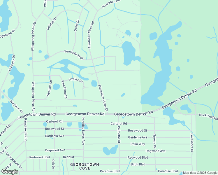 map of restaurants, bars, coffee shops, grocery stores, and more near 119 Lodge Pole Circle in Georgetown
