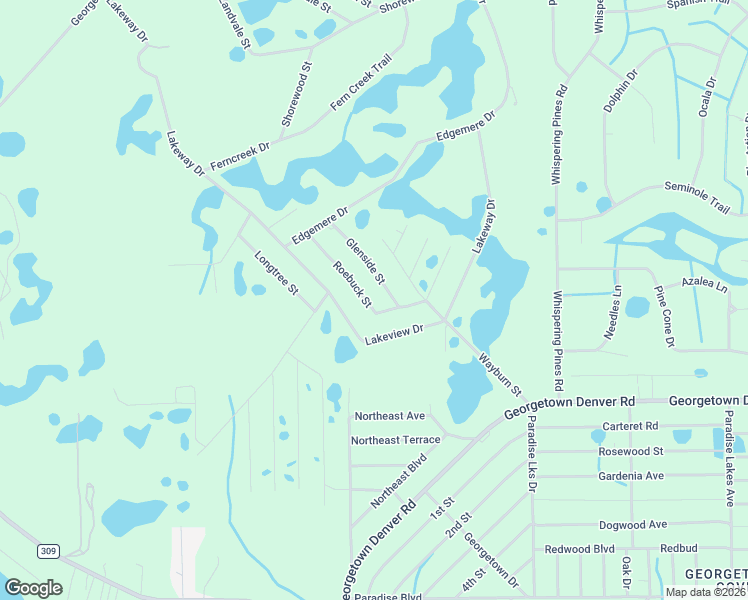 map of restaurants, bars, coffee shops, grocery stores, and more near 124 Roebuck Road in Georgetown
